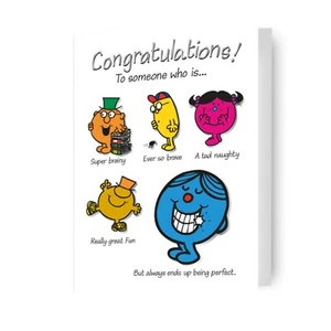 Tarjeta de felicitación Mr Men & Little Miss Tarjeta de felicitación Incluye sobre - Imagen 1 de 7