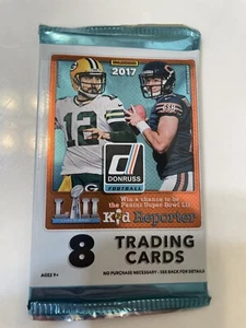 2017 Panini Donruss Factory Sealed Football Pack - Possible Mahomes McCaffery RC - Picture 1 of 2