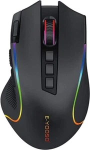 Niceon Gaming-muis draadloos RGB oplaadbaar, 9 programmeerbare toetsen - Afbeelding 1 van 6