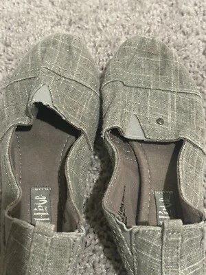 Mad Love туфли женщин размер 6 Вт повседневный поскользнуться на плоскостях комфорта серый ткани круглый носок - Изображение 1 из 2