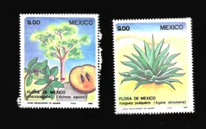 Mexico stamps 1983 Flora Fauna Michel 1871-1872 MNH - Picture 1 of 2