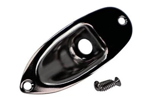 GOTOH JCS-1 Strat Guitar Jack Plate - Cosmo Black - Picture 1 of 2