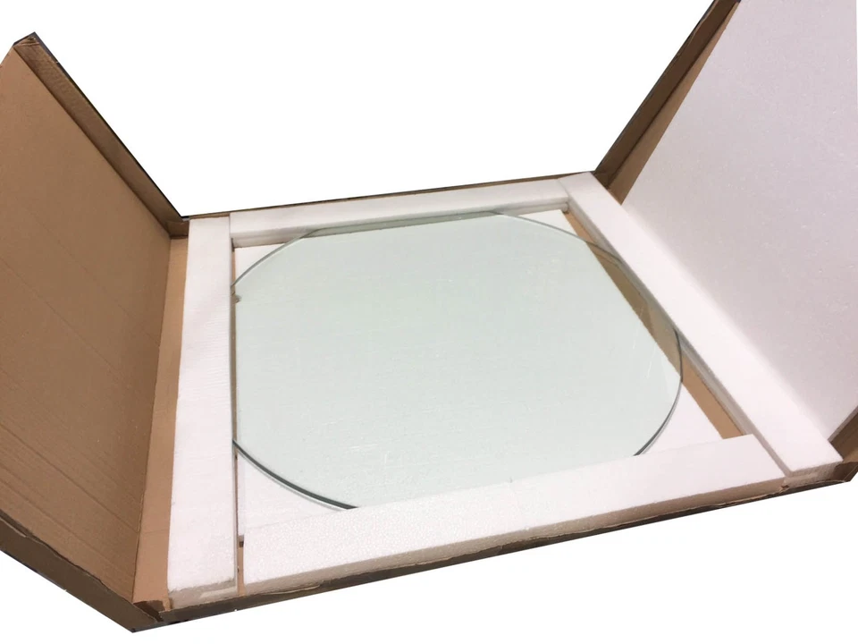 Vidrio templado transparente de 30" de diámetro 3/8"  Foto 1 de 1