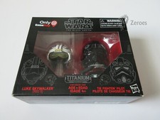 Hasbro Star Wars Black Series Titanium LUKE SKYWALKER & TIE PILOT GameStop NIB