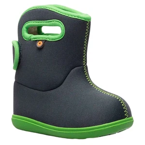 Bogs Baby Bogs II Solid Kid's Baby Boots, Navy/Green, T8 - Picture 1 of 4