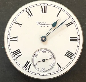 Antique 1918 Waltham Model 1908 625 Pocket Watch Movement Ticks Balance 16s 17j - Picture 1 of 4