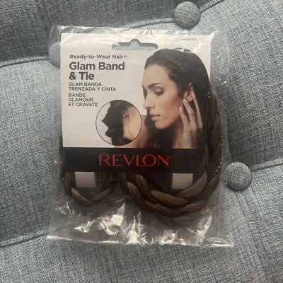 NEW Revlon Ready-to-Wear Hair - Glam Band and Tie Braidbands - Frosted - Image 1 of 2