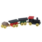 1Pc 1:12 Dollhouse Miniature Wooden Train Set Doll House Decor ToysEBB-*- BAZ