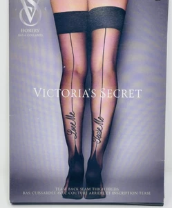 Victoria’s Secret Medium M Tease Back Seam Overknee Strümpfe Neu - Bild 1 von 2