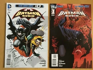 BATMAN and ROBIN #s 0 (ZERO) & 1. DC New 52 2011 series by Tomasi & Gleason - Picture 1 of 2