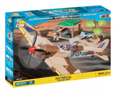 COBI  5545 RAF Supermarine Spitfire Desert Airstrip Diorama  Skalski Circus New - Image 1 of 4