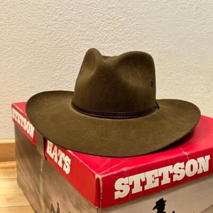 Stetson Cowboy Hat 3XXX American Buffalo Collection Size 55 6 7/8 Original Box - Picture 1 of 13
