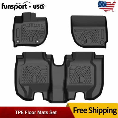 All Weather Floor Mats For 2016-2022 Honda HR-V Anti-Slip 2 Rows TPE Floor Liner Foto 1 de 4