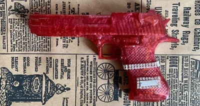 Pistola Arte Realista Objeto de Arte Águila del Desierto Modelo Pistola Imitación Pistola Bling Femenina Foto 1 de 4