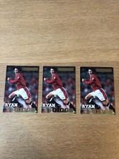 3 x Merlin Premier Gold 1996-1997 - Manchester United Ryan Giggs #84