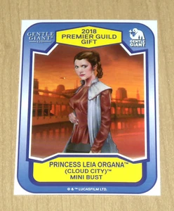 2018 SDCC trading card promo Gentle Giant Star Wars Princess Leia Mini Bust - Picture 1 of 1