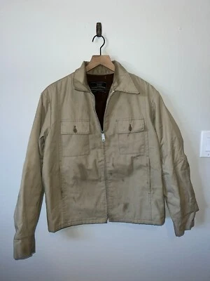 Vintage Sears Jacket Work N Leisure Brown Workwear Work Outerwear 80s Large - Image 1 of 4