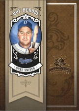 2005 Diamond Kings HOF Heroes Brooklyn Dodgers Baseball Card #6 Duke Snider