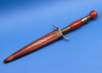 Vintage Solingen Cutlery B. Svoboda Fixed Blade Knife Dagger w/ Sheath, Germany - Image 1 of 4