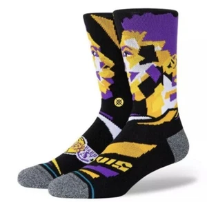 Stance Los Angeles Lakers Anthony Davis Profiler Crew Socks NBA Men Large 9-13 - Picture 1 of 4