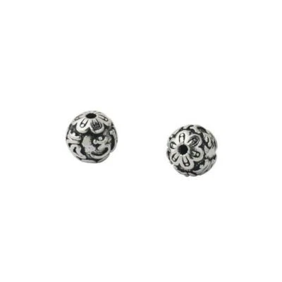 7mm Om Mani Padme Hum Bead Spacer DIY Perle 925 Silber Buddhismus Charm A2130 - Bild 1 von 4