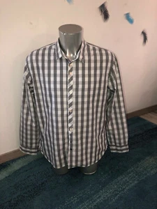 jolie chemise tailored à carreaux gris PAUL SMITH taille XXL EXCELLENT ÉTAT - Imagen 1 de 4