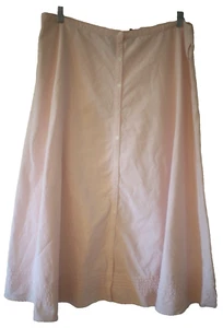 Ralph Lauren LRL Jeans Co. Womens Size 22W Pink Button Front Maxi Skirt Cotton - Picture 1 of 11