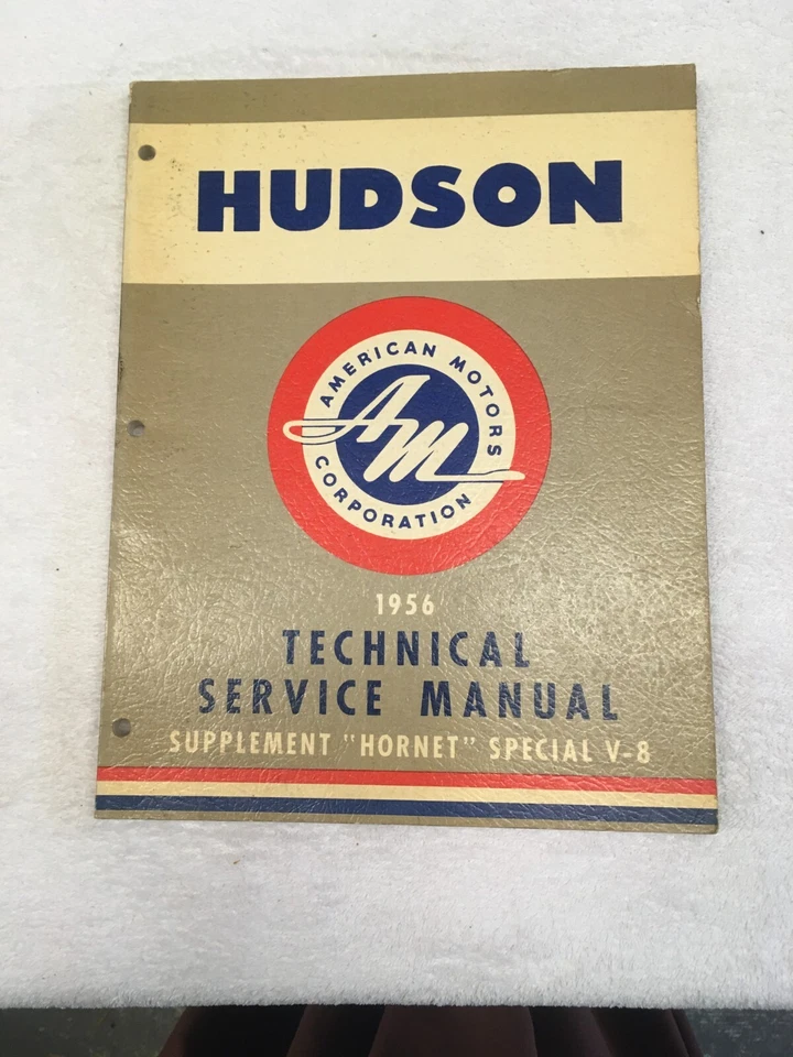 1956 Hudson Hornet Special V-8 technical service manual supplement nice original - Image 1 of 4