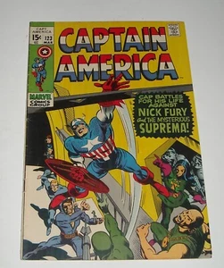 CAPTAIN AMERICA # 123 MARVEL Comics 1970 SUPREMA 1st APPEARANCE KEY BELOW GUIDE - Picture 1 of 7