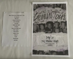 Lucki Gemini Tour 11 x 17 schwarz/weiß Veranstaltungsort Poster & kopiert s/w Setliste 31.07.24 - Bild 1 von 12