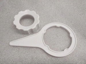 KitchenAid FGA Food Grinder Attachment Lock Nut Ring + Wrench Replacement Parts - Foto 1 di 5