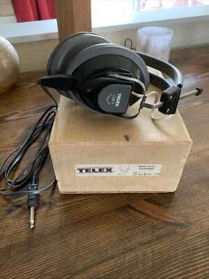 Vintage TELEX CS-7 (cat. # 61320 05) Auriculares mono (dobles) en caja Foto 1 de 4