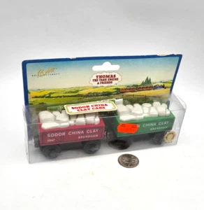 Thomas & Friends Wooden Railway Train Tank Engine - Sodor China Clay Cars - NEW - Picture 1 of 10
