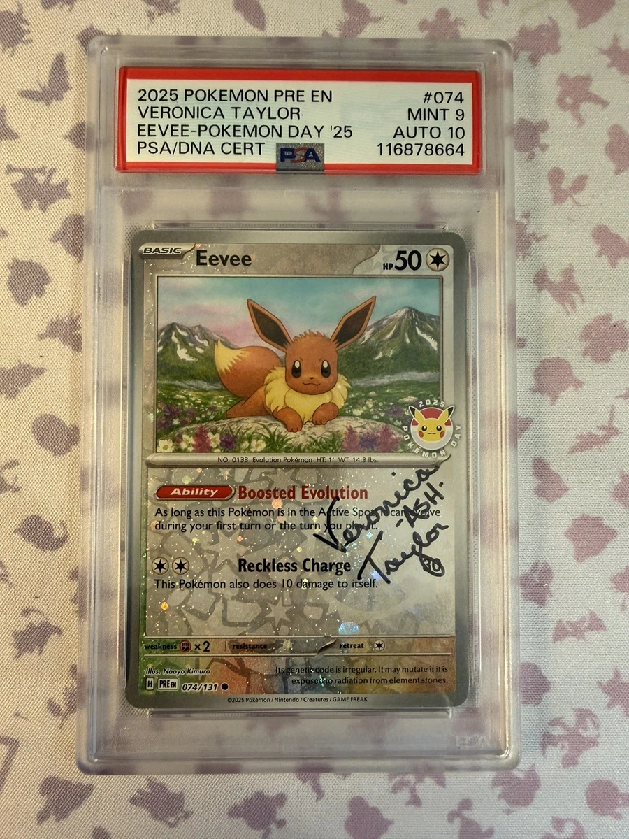 Eevee Pokémon TCG Professional Sports Authenticator (PSA) Grade 9