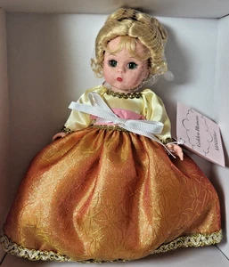 MUÑECA MADAME ALEXANDER FLOR DORADA 8" #35320 Vestido Dorado Rubio Rizos 2002 NUEVA - Imagen 1 de 6