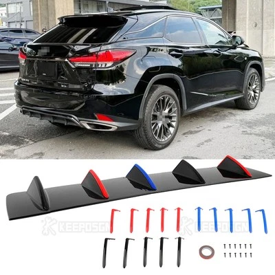 Shark Fin Rear Diffuser Bumper Spoiler Lip Splitter For Lexus RX300 RX330 RX350 - Image 1 of 4
