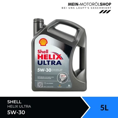 Olio motore Shell Helix Ultra 5W-30 Mercedes BMW VW Renault 5 litri - Immagine 1 di 4