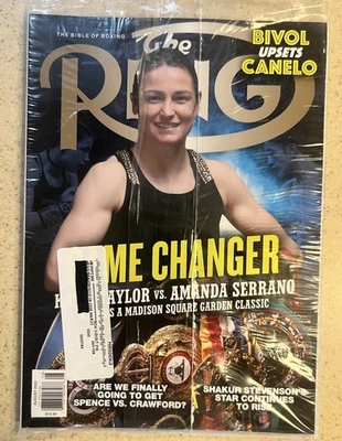 KATIE TAYLOR -VS- AMANDA SERRANO🏆 RING MAGAZINE AUGUST 2022 - Image 1 of 2
