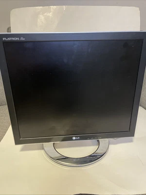 LG L1780Q Ultra Slim Innovations Flatron 17" LCD Monitor Plus Cables  Untested  - Image 1 of 4