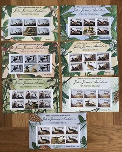 Bhutan Mini Sheets 1985 Sg 624 X 7 Nature Birds(A271) - Picture 1 of 8