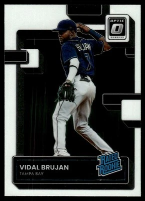 2022 Donruss Optic RATED ROOKIE Vidal Brujan Rookie Tampa Bay Rays #38 - Image 1 of 2