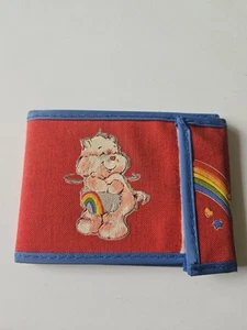 Cartera azul Care Bears 1983 vintage Tenderheart Cheer Bear - Imagen 1 de 4