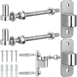 6 Inch J Bolt Gate Hinge 2 Pack, Heavy Duty 304 Stainless Steel Wood Metal Vinyl - Picture 1 of 8