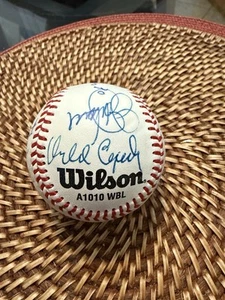 HOF SPIELER SELTEN WBL WESTERN BASEBALL LEAGUE SIGNIERT BALL 10 Unterschriften - Bild 1 von 7
