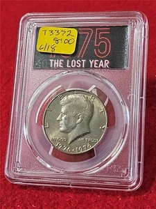 1976 (1975) JUEGO COMO NUEVO MEDIO DÓLAR KENNEDY GRADUACIÓN PROFESIONAL BU JFK ETIQUETA DEL AÑO PERDIDO #T3372 - Imagen 1 de 2