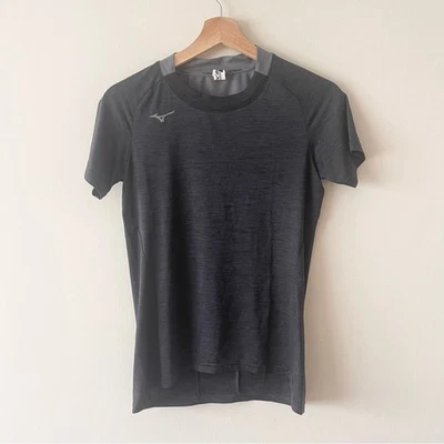 Mizuno woman Performance Running T-Shirt size XS Heather Black and Gray - Image 1 of 4