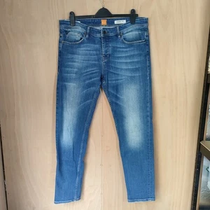 Hugo Boss Men’s Orange 90 Tapered Fit Stretch Jeans W36 L32 Blue - Picture 1 of 18