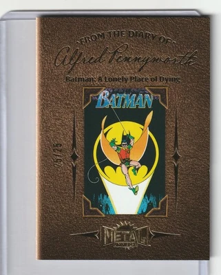 2025 Skybox Batman Metal Universe Diary of Alfred Pennyworth booklet 25/25 - Image 1 of 2