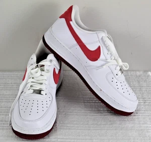 Nike Air Force 1 '07 Damen-Sneaker 10 weiß/adobe-team rot neu ohne Karton - Bild 1 von 11
