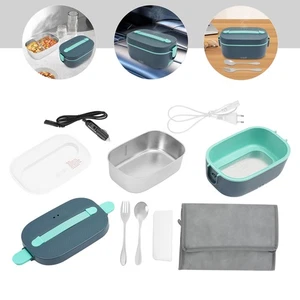 Contenitore Pane Elettrico 1.5L Contenitore Porta Pane Scaldavivande Lunch Box Elettrico - Foto 1 di 18